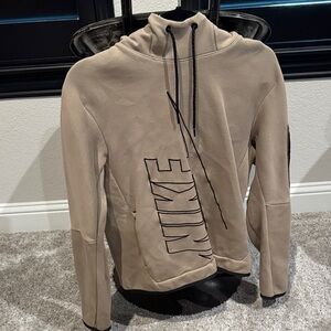 Nike Beige Hoodie with Black Detailing